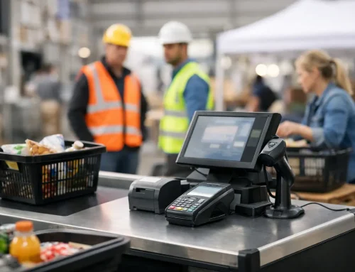 Temporary Checkout Equipment Hire for Busy Sites
